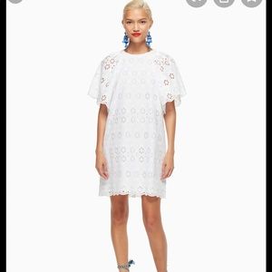 Kate Spade White Eyelet Shift Dress